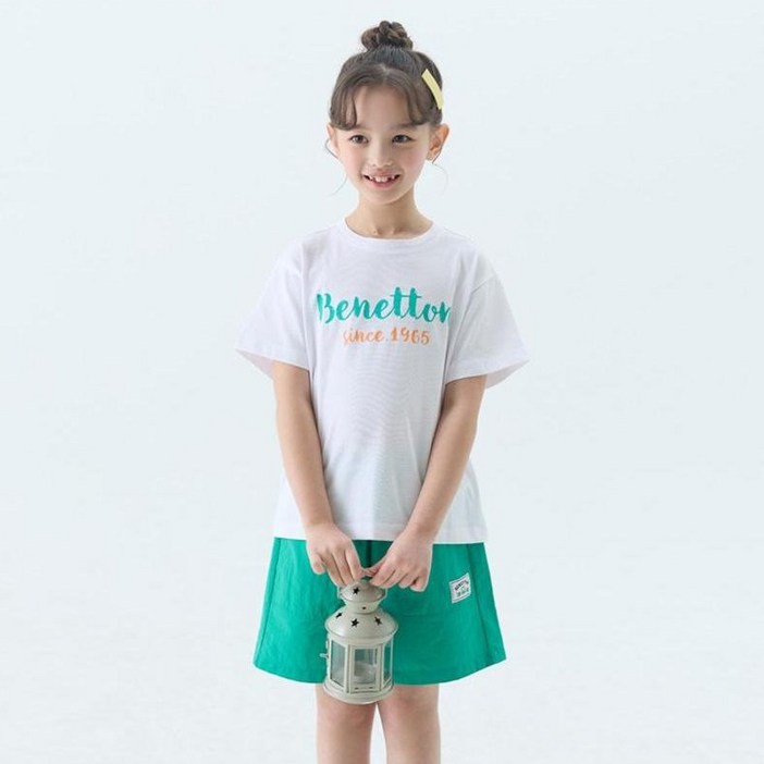 베네통키즈 아동용 레터링 상하의 세트 BNKI008 BNKES5M24T