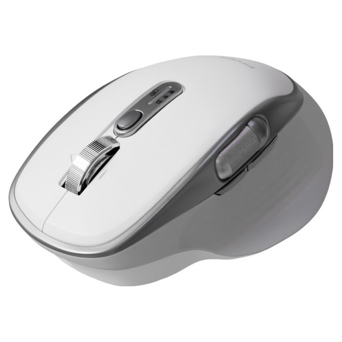 아이리버 항균처리 스마트스크롤 무한휠 멀티페어링 블루투스 무소음 세미 버티컬 무선 마우스 GT300, GT300, 화이트