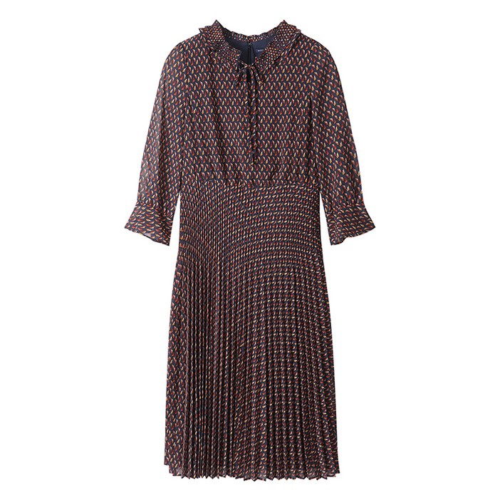 샤트렌 브이넥 쉬폰 롱 원피스 HCAFOP201