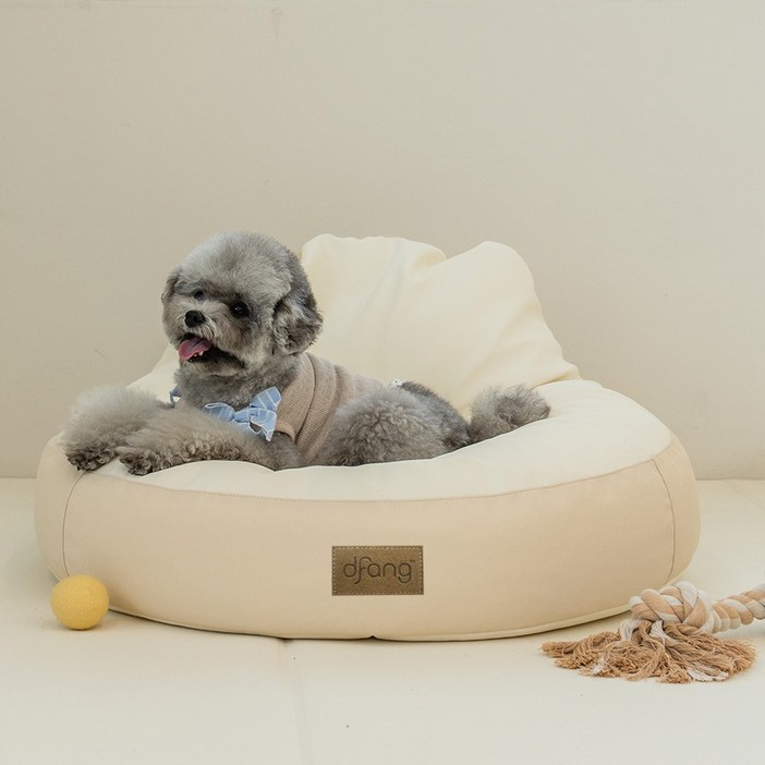 디팡 반려동물 펫플레이 원형빈백 방석 쿠션
