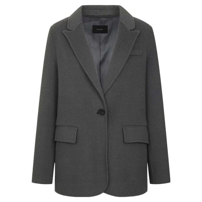 캐리스노트 여성용 테일러드 원버튼 핸드메이드 자켓 CN1WHK001