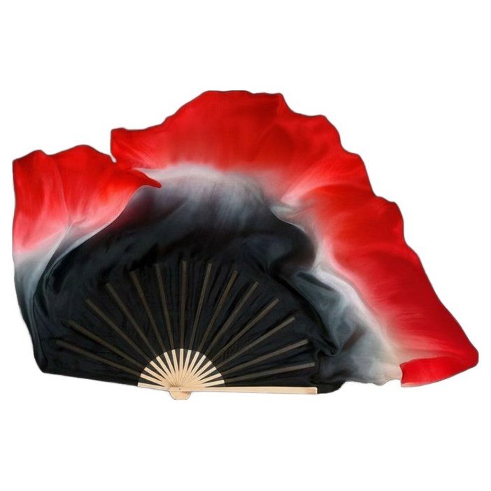 마켓피아 그라데이션 실크 전통 무용부채 01 31 x 20 cm