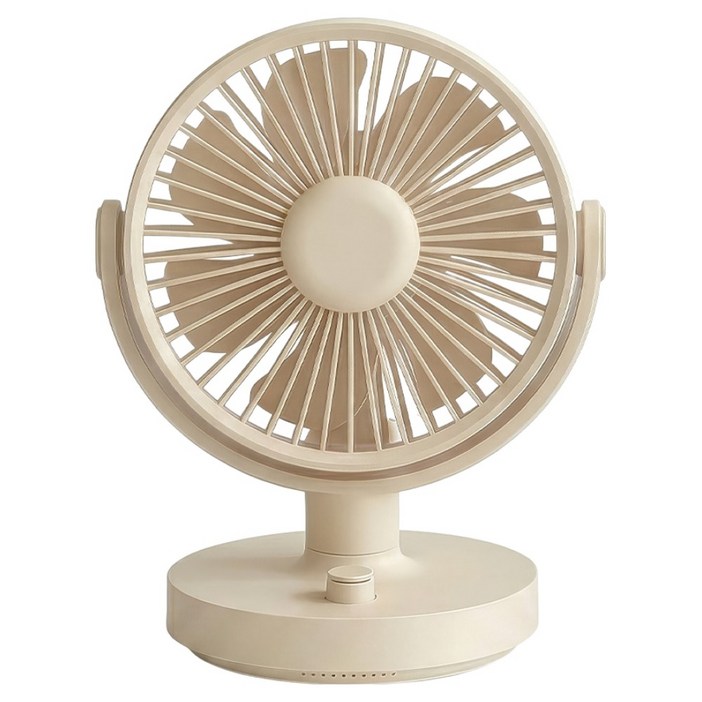 레토 10단 풍량 무선 자동 회전 탁상용 선풍기, LMFPS02, 베이지