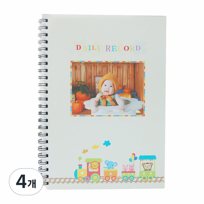 제이밀크 쌍둥이 수유일지, 칙칙폭폭, 4개 제이밀크 쌍둥이 수유일지, 칙칙폭폭, 4개
