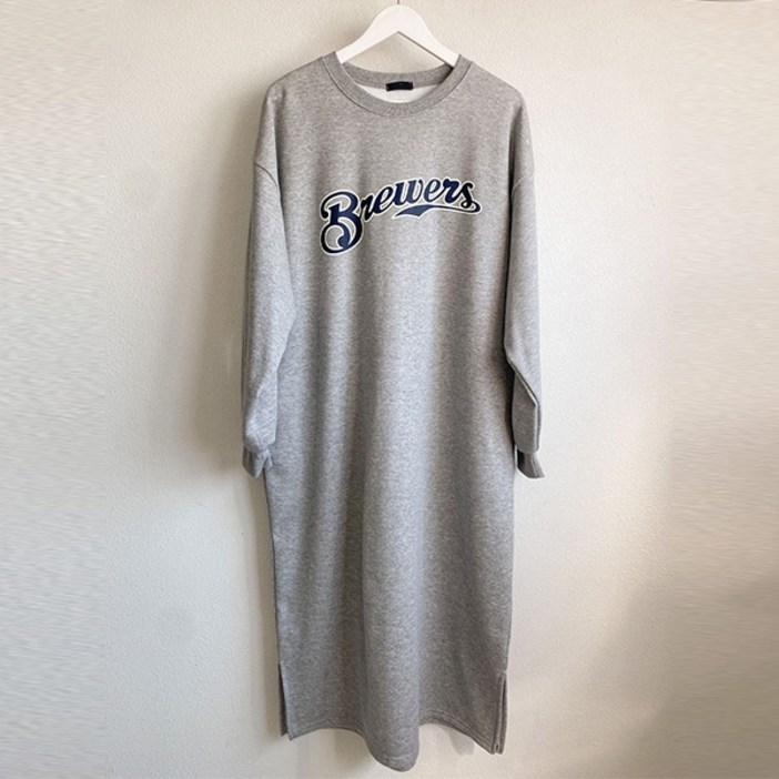 티탁 여성용 시티 기모 롱 원피스