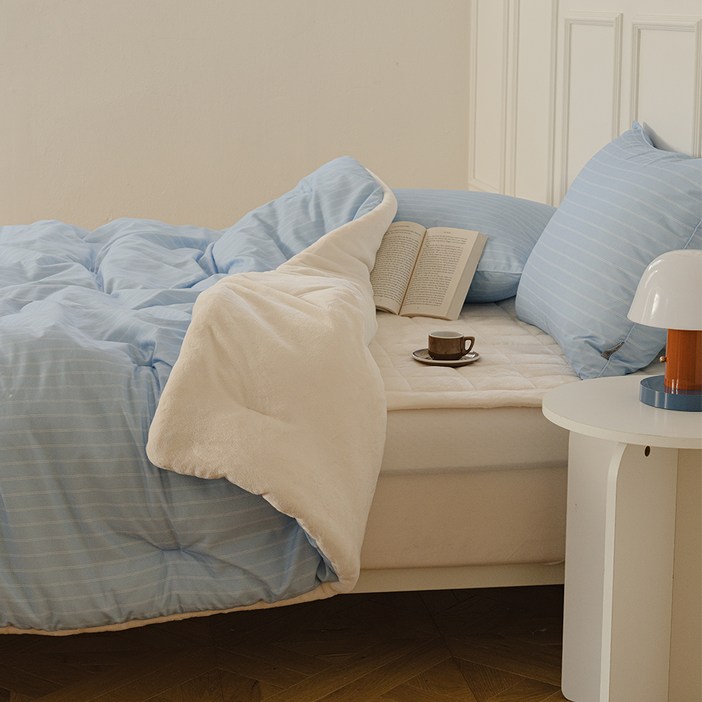 아망떼 머핀 먼지없는 무소음 장모 극세사 차렵이불