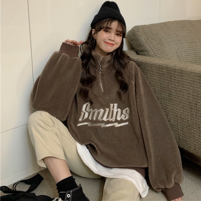 피어니스트 여성용 스미스 박시 맨투맨