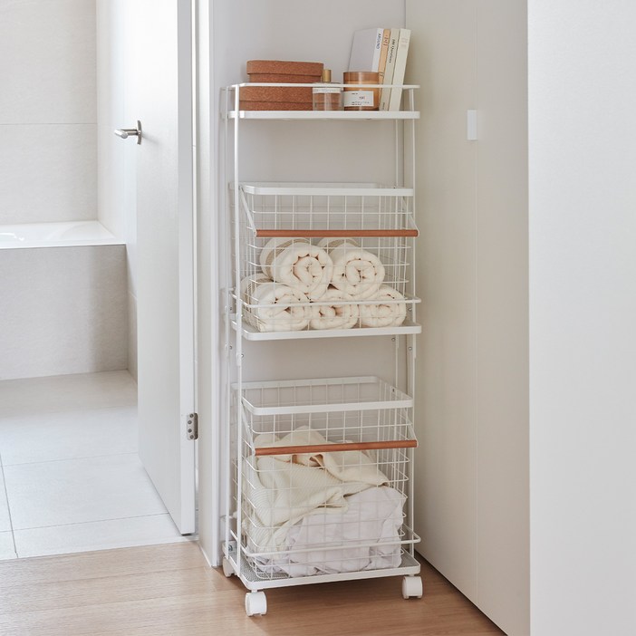 한샘 컴포트 와이어 조립식 햄퍼 3단 380 x 260 x 1190 mm