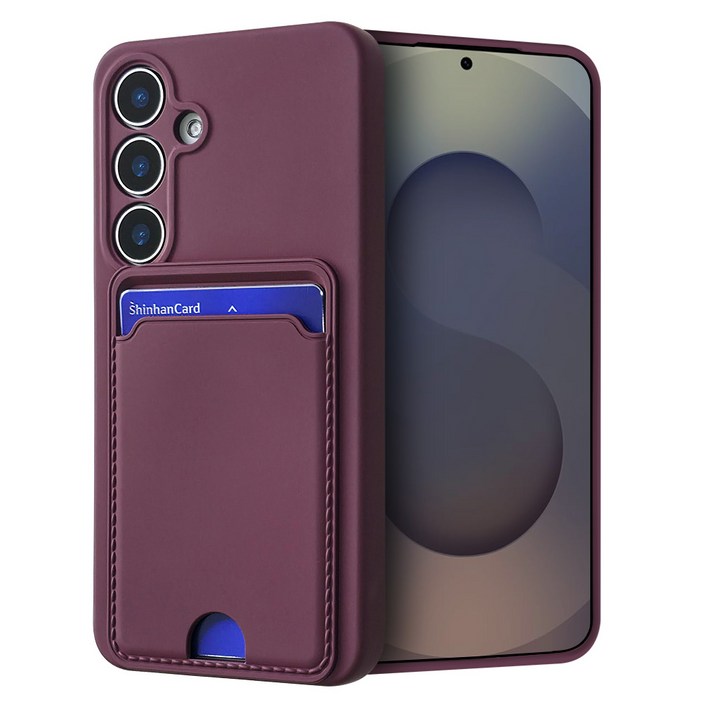 모나프리 카드 포켓 파스텔 젤리 휴대폰 케이스