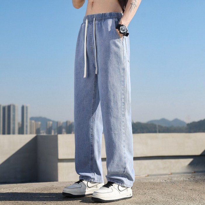 남자 청바지 밴딩 데님팬츠 A7164 남자 청바지 밴딩 데님팬츠 A7164