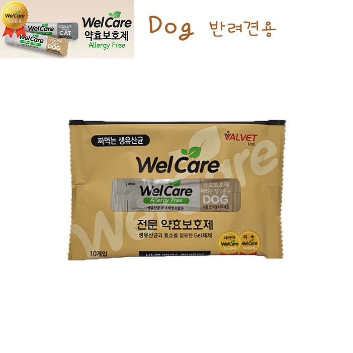 벨벳 웰케어 Dog생유산균, 약효 보호제50개