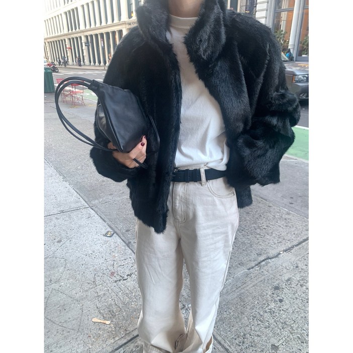 underson 언더슨 밍크숏 블루종 점퍼 2color