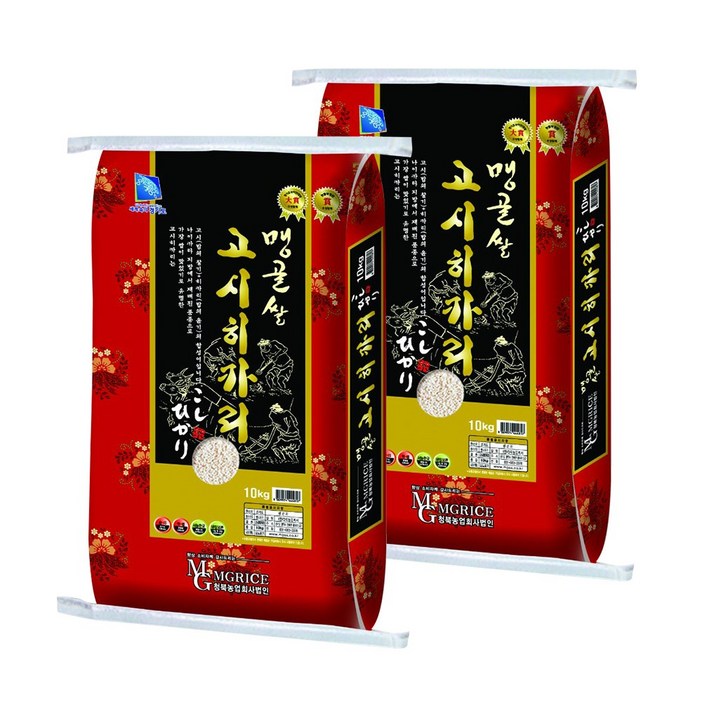 맹골쌀 고시히카리 20kg 25년 햅쌀, 10kg, 2개, 상등급