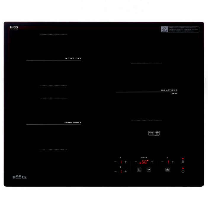 하츠 인덕션 3구 매립형, 빌트인, IH3605TTL