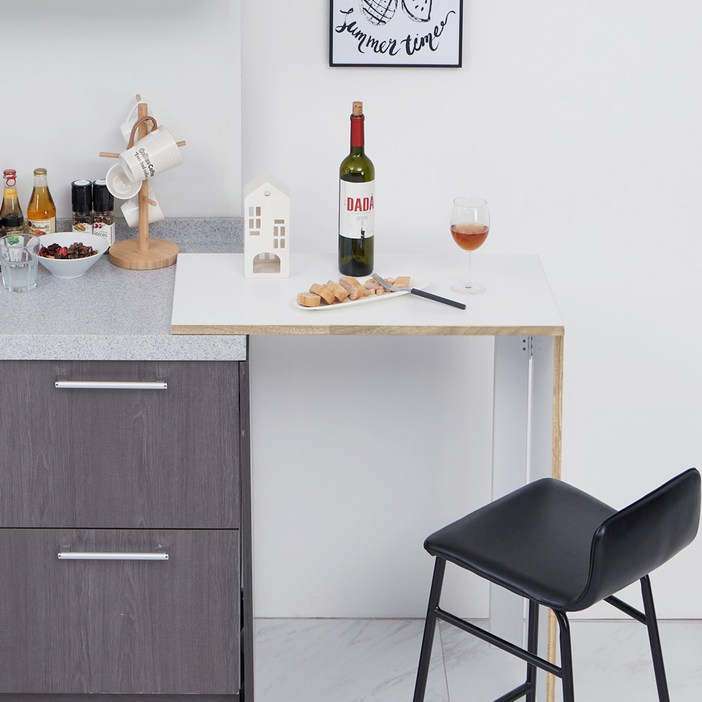 접이식 아일랜드 식탁 반딱테이블 화이트 소형