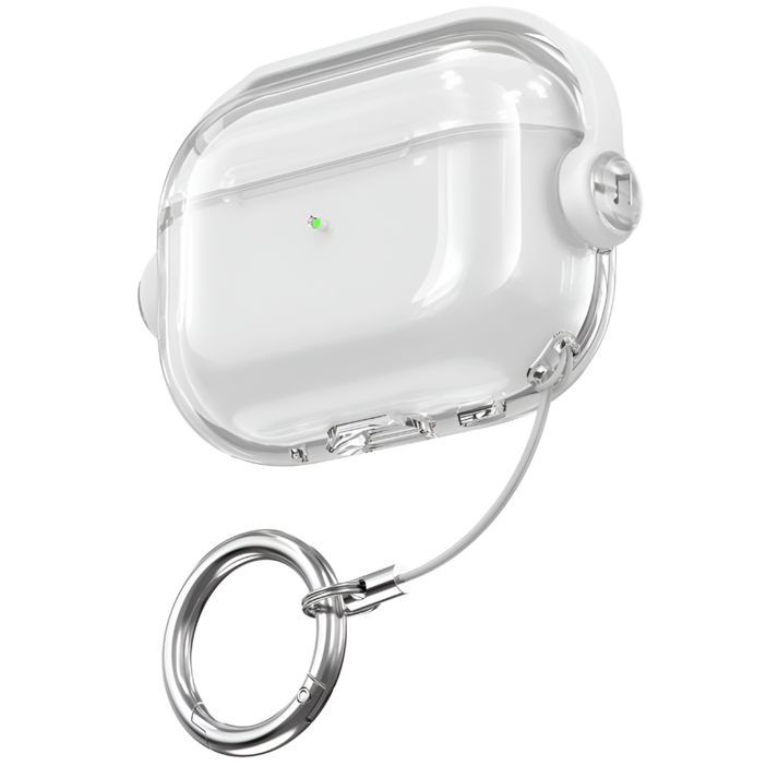 핏어팻 분실방지 헤드폰 에어팟 투명 TPU 케이스, 투명, 에어팟 프로 3세대