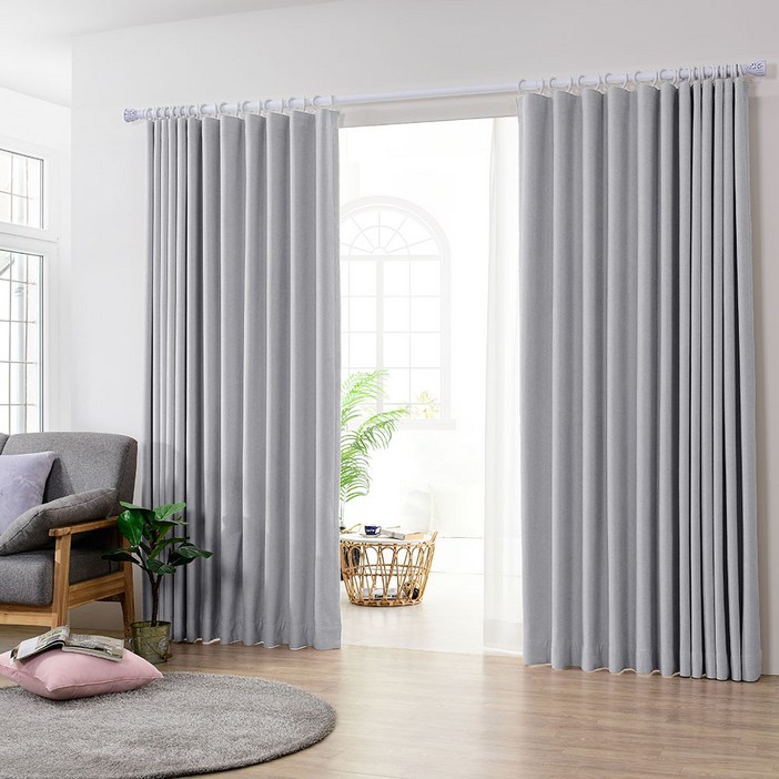 아로아 국내제작 릴리커튼 100프로 3중직 방한방풍 거실 암막커튼 자석끈증정 4계절용