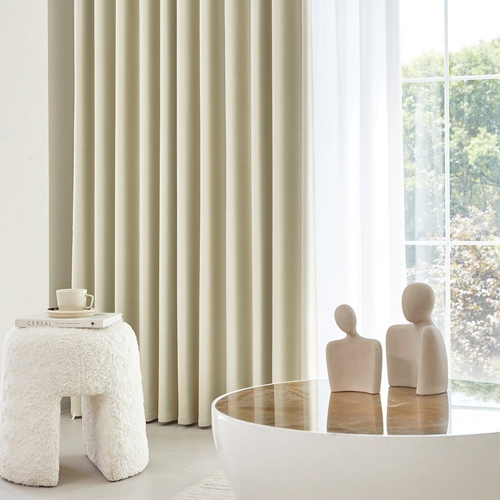 사라하우스 4세대 고밀도 빛차단 3중직 거실 안방 암막커튼