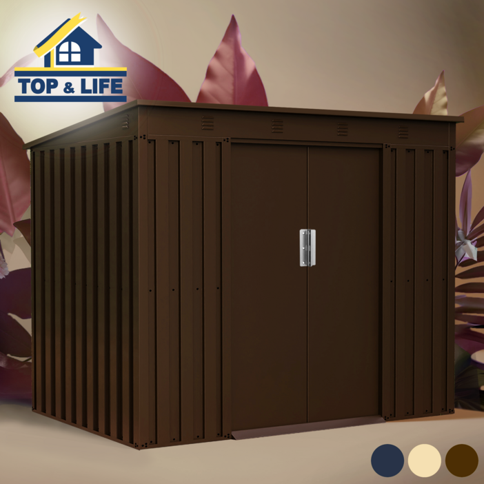 [탑앤라이프] 조립식창고 클래식-A+전용스틸데크(바닥재) 세트 야외창고/간이창고/이동식창고/소형창고/농막/전원주택창고/정원창고/조립창고/창고