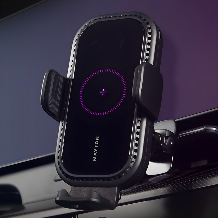 메이튼 차량용 무선 충전 거치대 고충ver3 CFD3, 블랙, CFD3