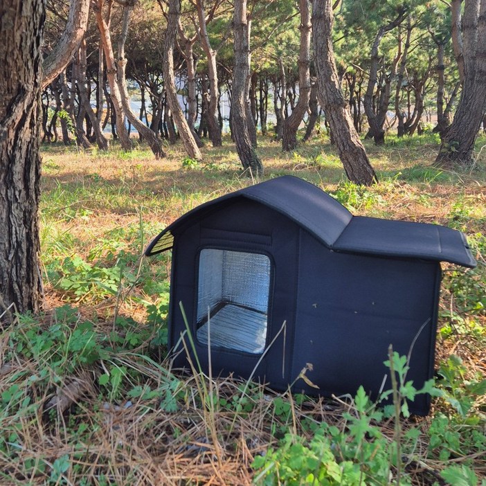 코지톡 길고양이 겨울집 길냥이 급식소 실외 숨숨집 하우스, 1개, 블랙 코지톡 길고양이 겨울집 길냥이 급식소 실외 숨숨집 하우스, 1개, 블랙