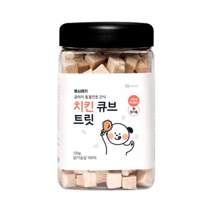 뽀시래기 강아지 동결건조 간식, 치킨맛, 120g, 8개 뽀시래기 강아지 동결건조 간식, 치킨맛, 120g, 8개