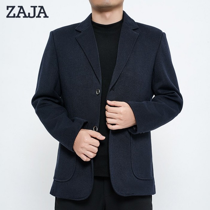 ZAJA 슬림 남성 정장자켓 블레이저 모직 오피스룩 아우터