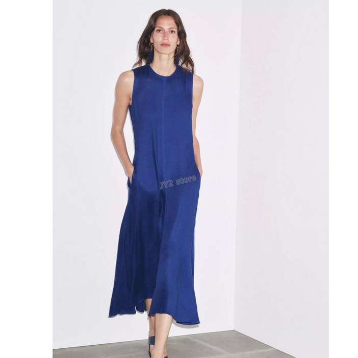 5H62529  자라여자원피스 민소매롱원피스 린넨   3212284