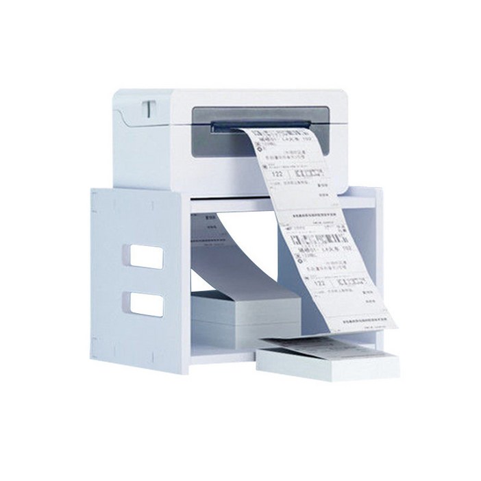 BenF Home 공간절약 라벨 송장 2단 보관 스탠드 영수증 수납용 우드보드 데스크 정리대