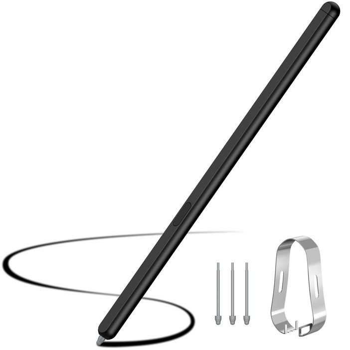 모보시 갤럭시탭 s펜 폴드 에디션 s펜 갤럭시 Z 폴드6, Z 폴드5 호환, 1개, 블랙