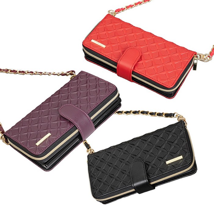 갤럭시 A23 5G A235 버디2 M23 M236 와플 월렛 지퍼형 가죽 다이어리 카드 지폐 수납 핸드백 멀티 핸드폰 케이스