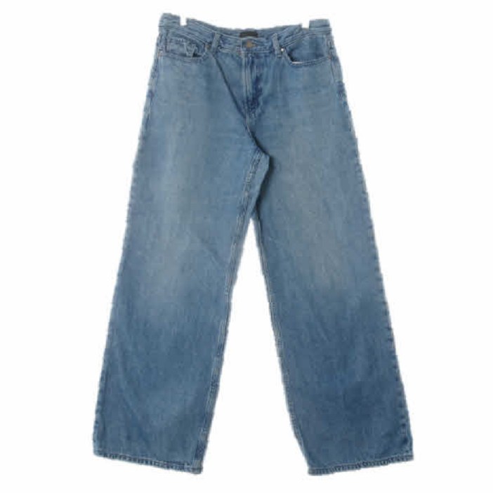 8499 자라 다크블루 데님 워싱컷오프슬림부츠컷진 30