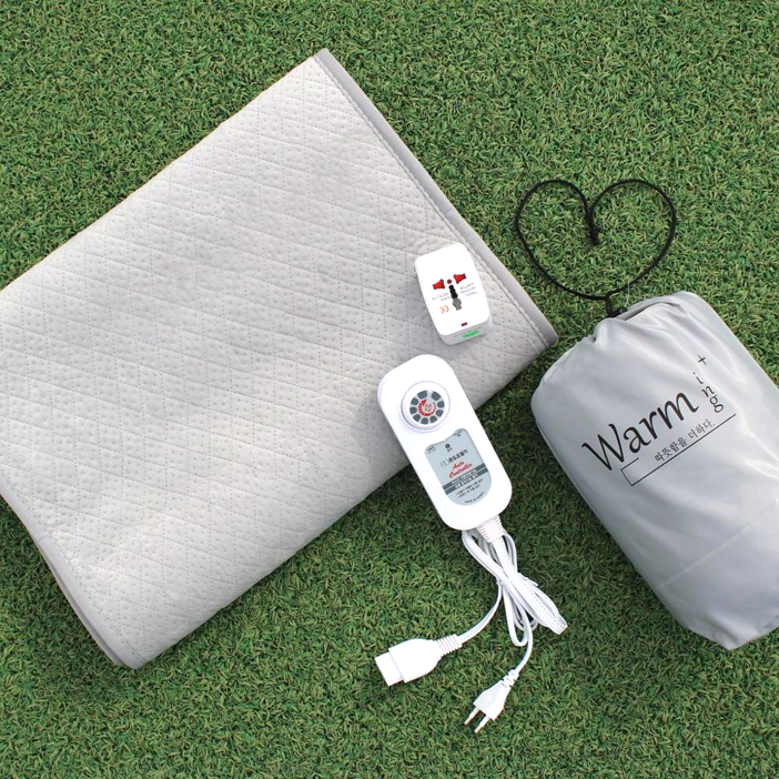워밍업 여행용 전기매트 프리볼트 캠핑 1인용 미니 싱글 전기요