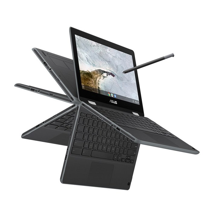 ASUS 크롬북 C214MA-BW0605, 11.6형 터치스크린 스타일러스 펜 포함, 학습용, 인강용, 노트북, 크롬OS