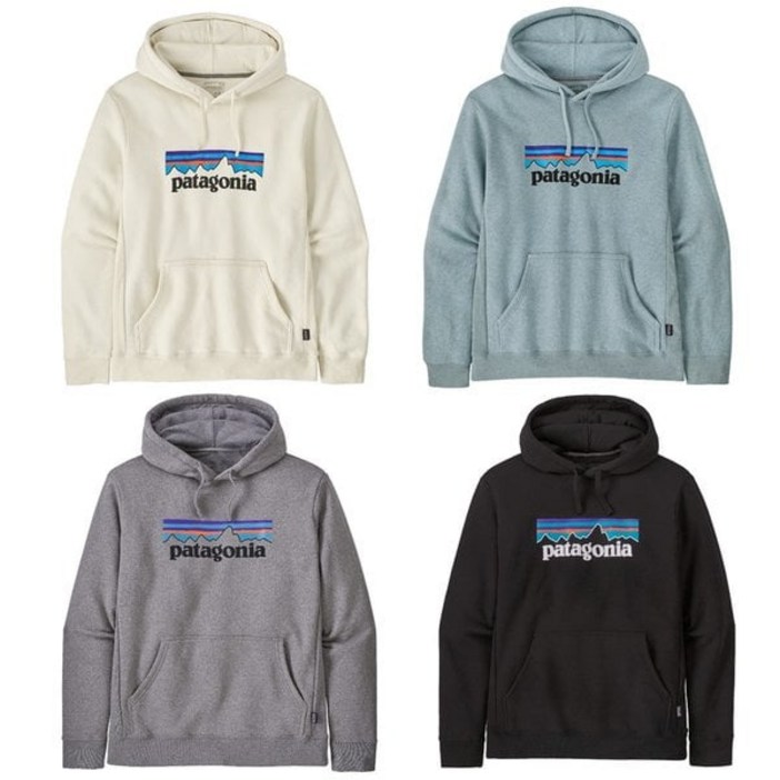 파타고니아 남성 티셔츠 [코리아] ( 39622P7 ) 2024년 FW P-6 로고 업라이절 후디 긴팔 후드 집업