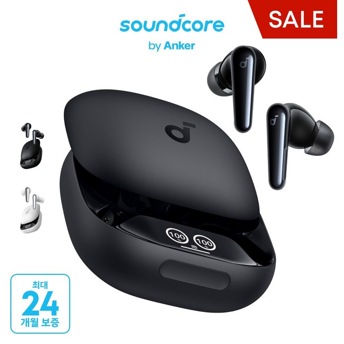 앤커 사운드코어 리버티4 프로 노이즈캔슬링 블루투스 이어폰 A3954, 블랙