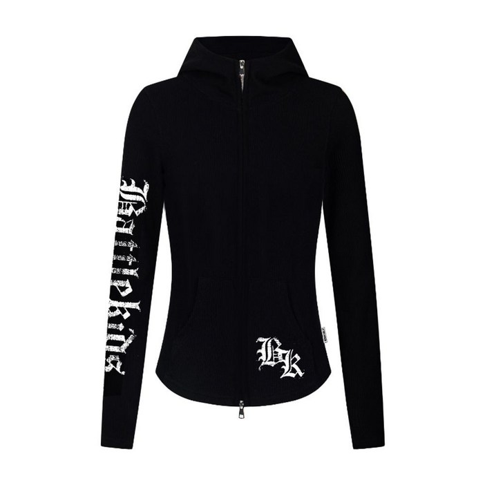 Y2K무드 빈티지 후드집업 슬림핏 레터링 긴팔 후드