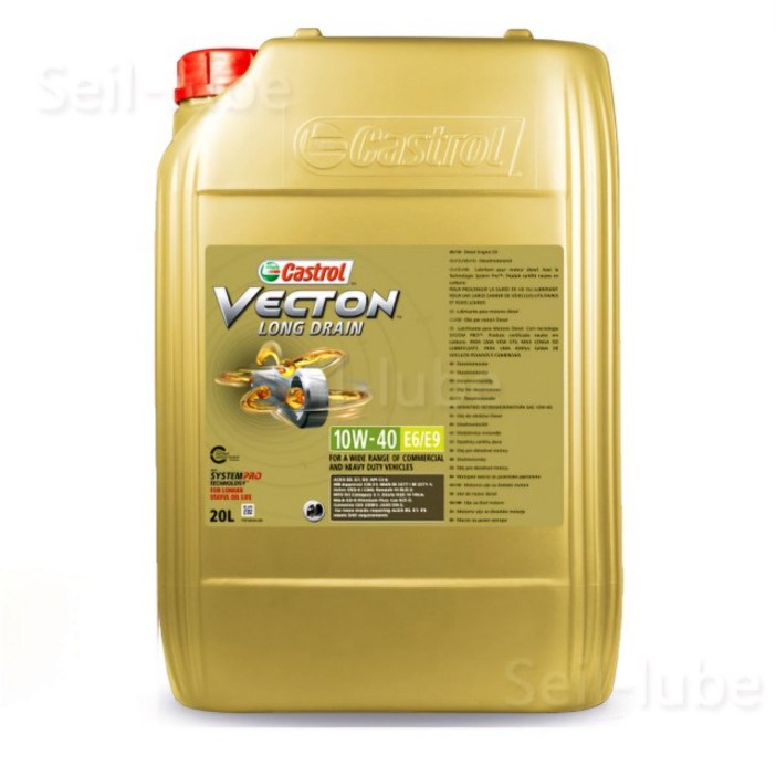 캐스트롤 벡톤 롱드레인 10W40 20L CJ4 100합성 장수명 디젤엔진오일 E6 M3477 VDS4.5 Low Saps 금색 백톤