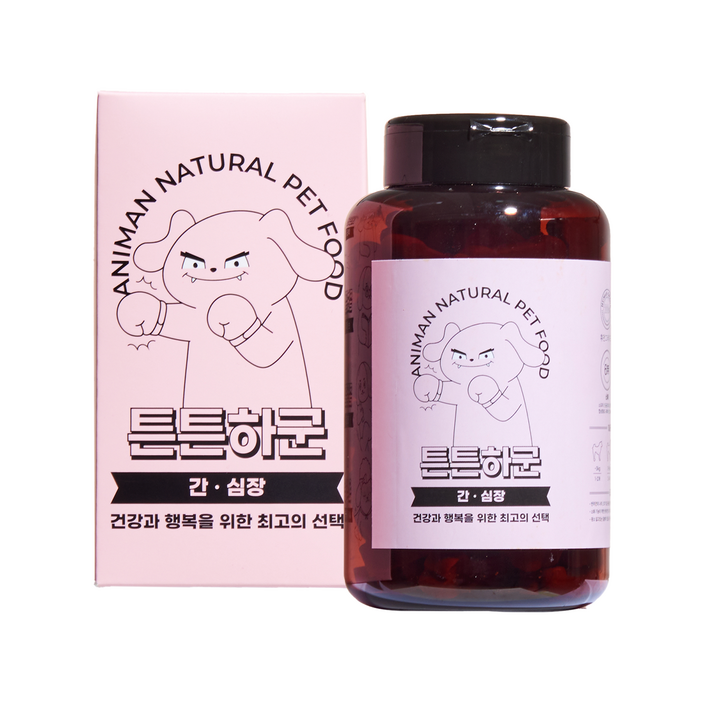 애니먼 튼튼하군 간 심장 강화 면역력 영양제, 심장간, 250g, 1개