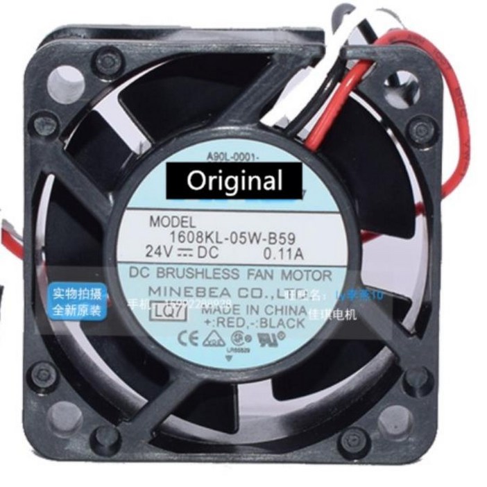 100 작동 방수 선풍기 냉각 1608KL-05W-B59 24VDC 0.11A