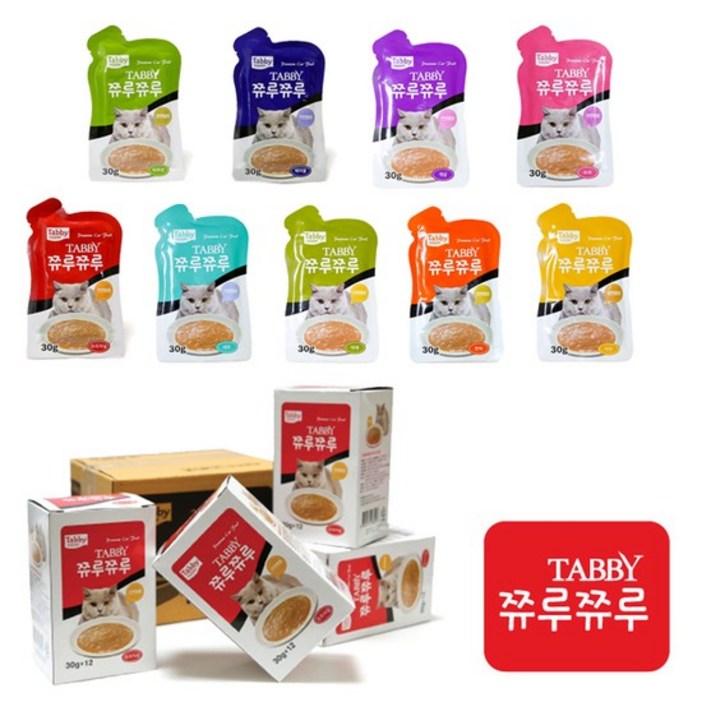 테비 쮸루쮸루 고양이 간식 파우치 30g