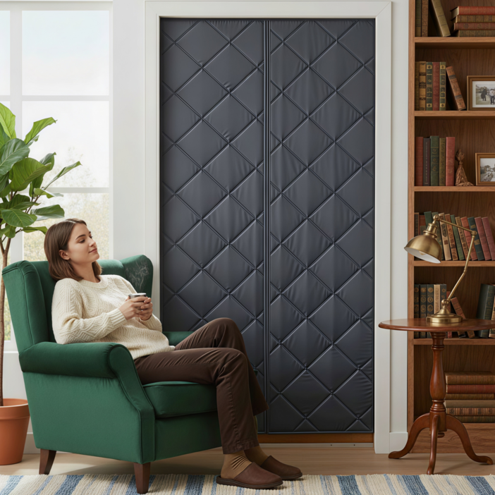 아이스쉴드 현관 방한 커튼 겨울 패딩 누빔 방풍 커튼