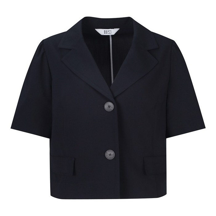 베스띠벨리 22S/S 솔리드 더블 브레스티드 소매 디테일 자켓 BEJ2138NA