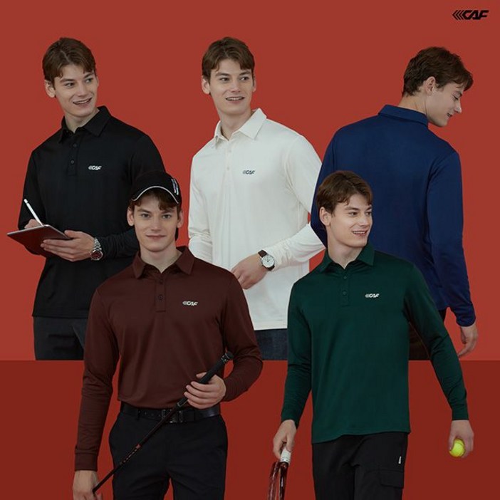 쇼핑엔티 르까프 23FW 기능성 기모 카라티셔츠 5종, 남성