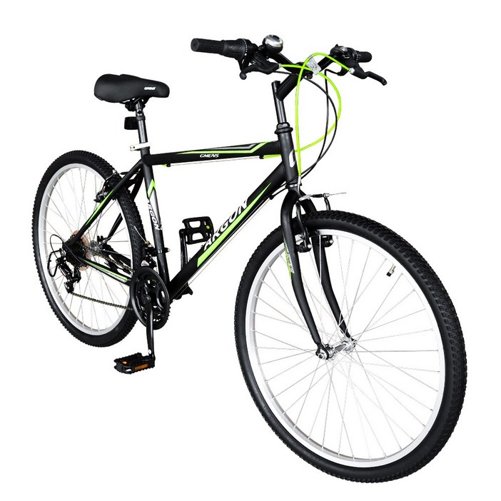 지멘스 자전거2025 신제품 입고 지멘스 아르곤 로빈 일상용 자전거 21 단변속 출퇴근용 학생용 MTB자전거 26인치 24인치, 아르곤26인치 블랙그린미조립 기본박스 발송, 1개, 170cm