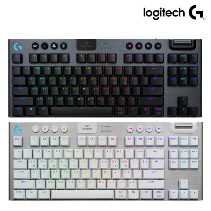 로지텍코리아 로지텍G915 X 게이밍 무선 키보드 정품, 갈축, G915 X TKL 텐키리스, 블랙