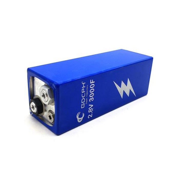슈퍼 캐패시터 초대용량 자동차 전자 정류기 나사 구멍 커패시턴스 2.8V 3000F