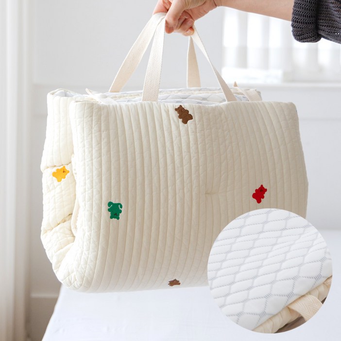 더미누 듀라론쿨 냉감패드 100수 양면 낮잠패드 어린이집낮잠이불 5종 택1, 1개, 래빗