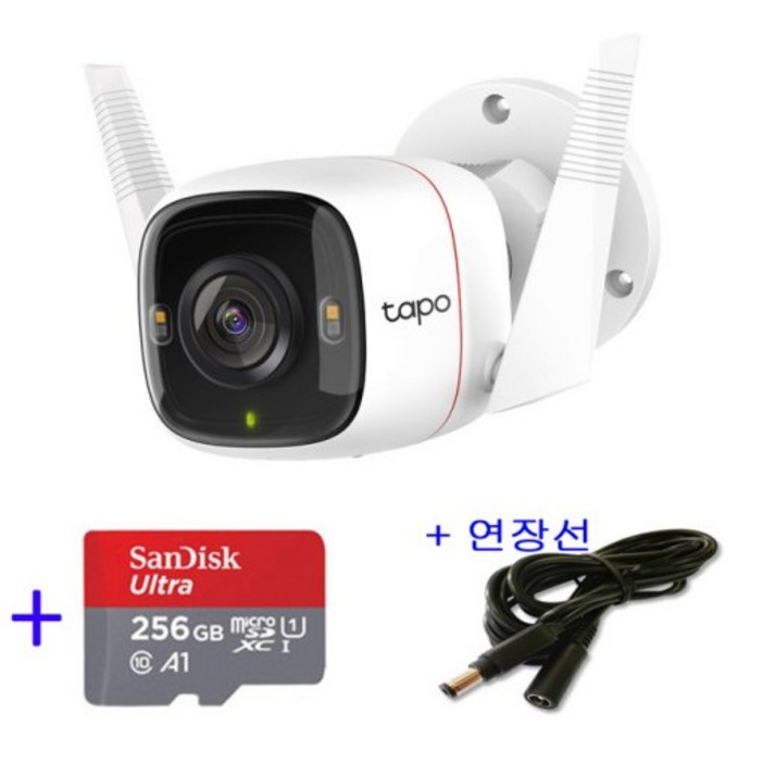 티피링크 Tapo C320WS 홈CCTV micro SD 카드 256GB 전원연장선 5M 실외,농막,공장,가게 티피링크 Tapo C320WS 홈CCTV micro SD 카드 256GB 전원연장선 5M 실외,농막,공장,가게