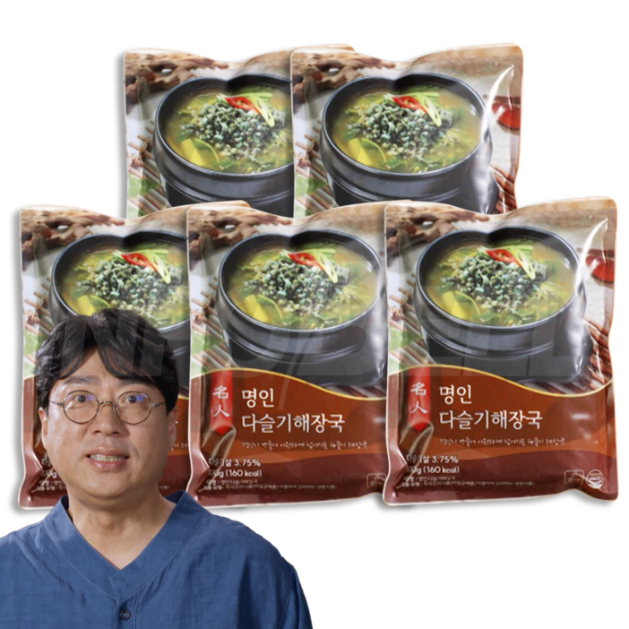 TV홈쇼핑정품 인포벨김봉찬 약선명인 아욱 다슬기 해장국 간편식 즉석국 술안주 명인 된장 다슬기탕